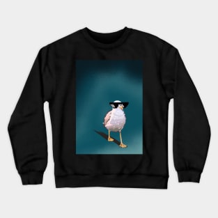 like a boss. seagull in pixel sunglasses Crewneck Sweatshirt